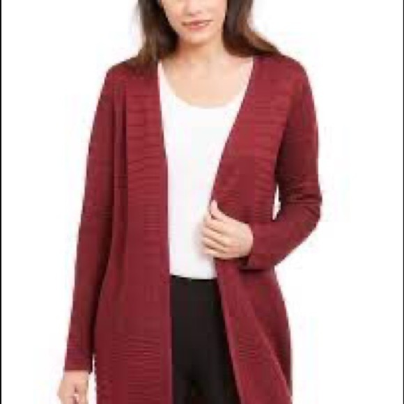 Alfani Women's Drape Front Cardigan Red Size X-Large main image 1